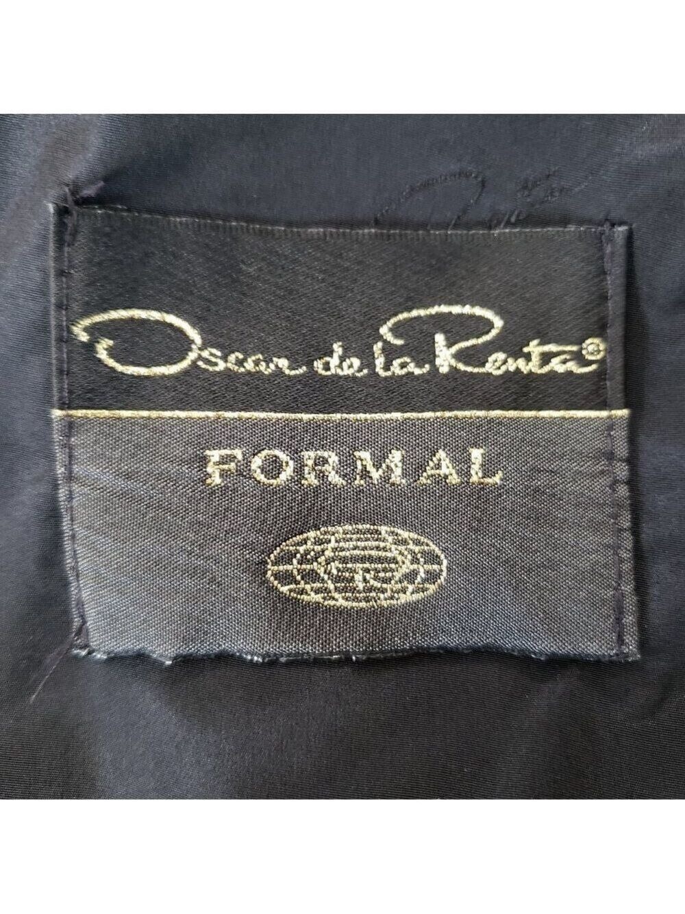 Oscar de la Renta Boys Tuxedo Jacket Size 7 Black Formal Blazer - Picture 5 of 8